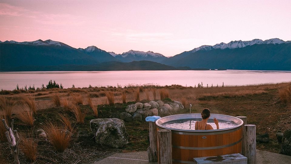 Soak in the view while you relax in the outdoor tub.