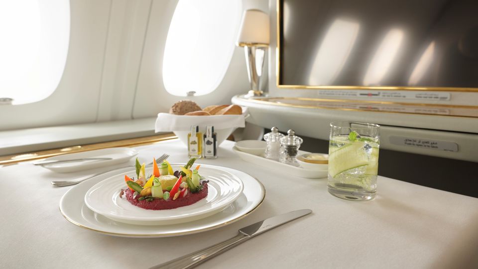 Steak tartare with fresh vegetables.