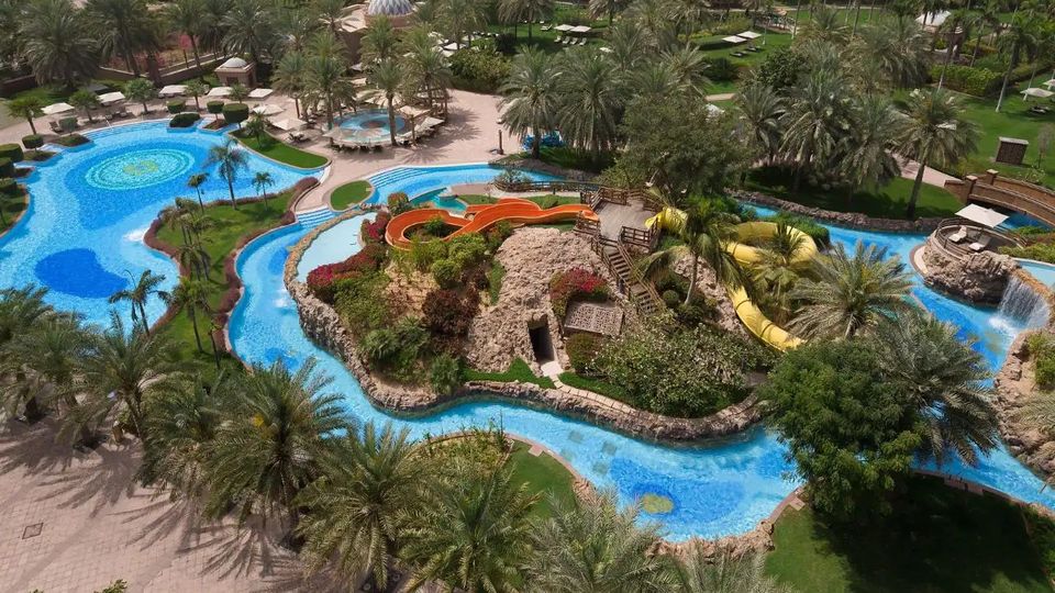 Emirates Palace is famous for its extravagant water park - fun for all ages.