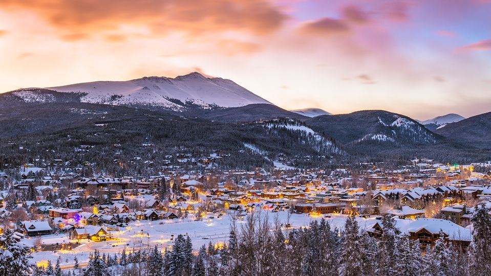 Breckenridge looks spectacular at any time of the day, though sunset is particularly impressive.