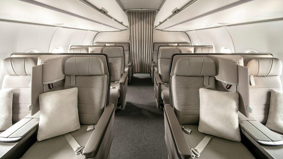 Cathay Pacific's A321neo business class.