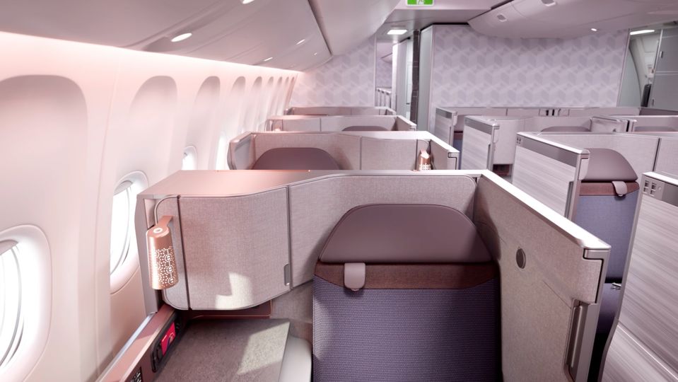 Air India's new business class suites.