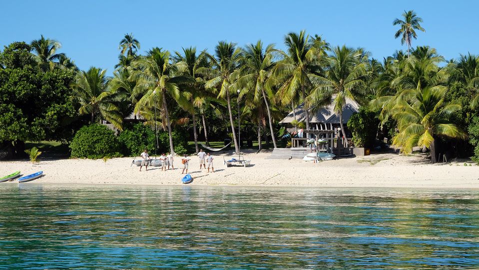 Island arrivals, Fijian style.