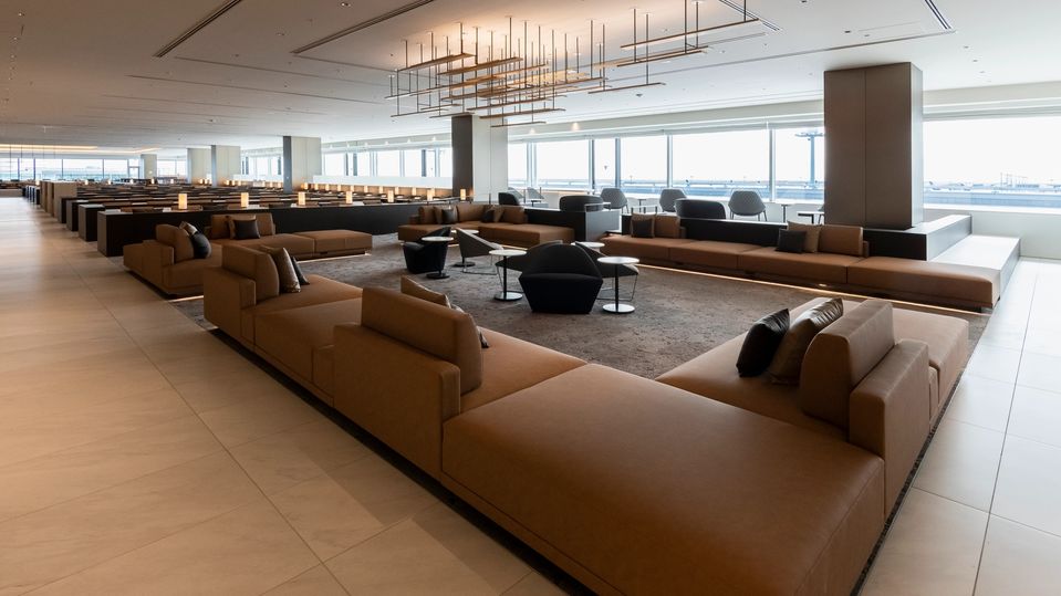 The business class ANA Lounge.