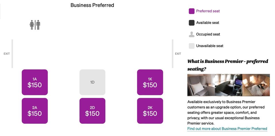 Air New Zealand sells the 777 first class suites as an upgrade from business class.