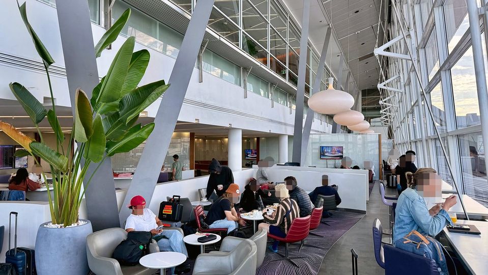 Virgin Australia's Sydney lounge.