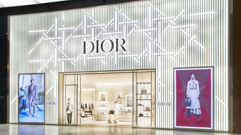 Step into divine Dior on your way to the departure gate.