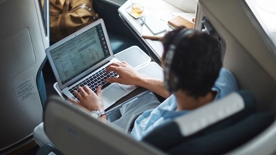 Cathay Pacific's business class passengers will soon enjoy free WiFi on all flights.