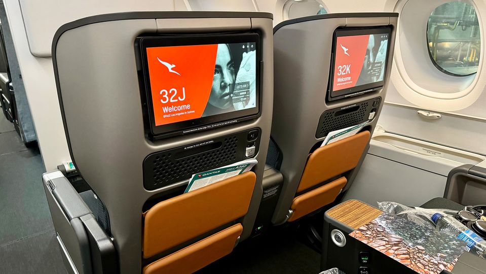 Qantas A380 premium economy.