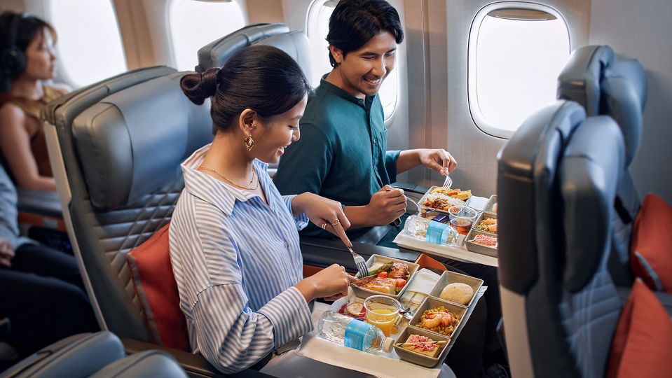 Singapore Airlines recently upgraded its premium economy menus.