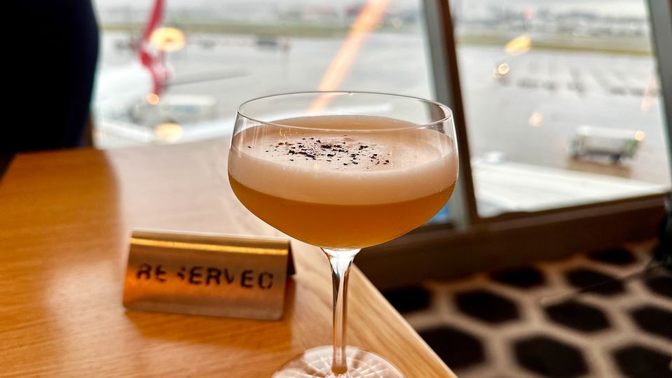 This 'Quokka Gin Sour' cocktail is among the new first lounge offerings.