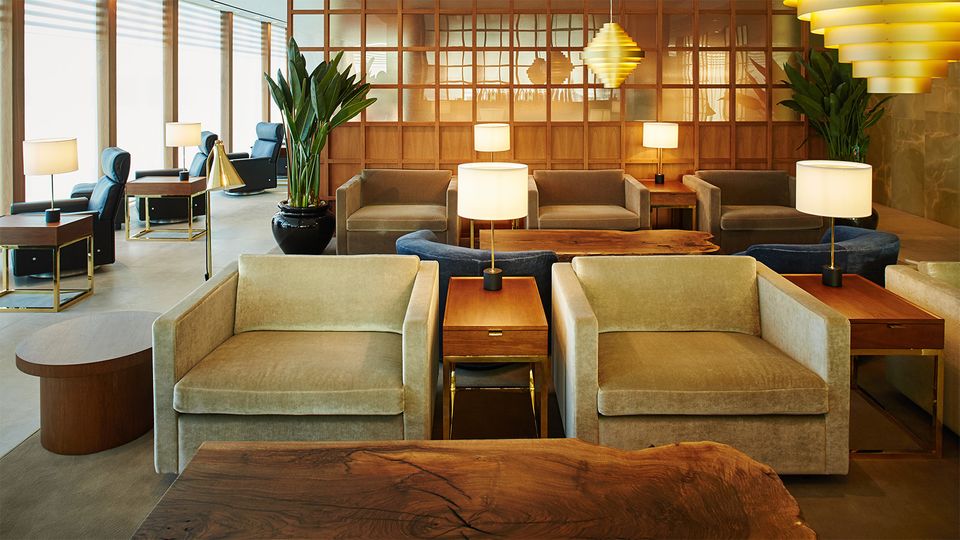 Cathay London First Class Lounge.