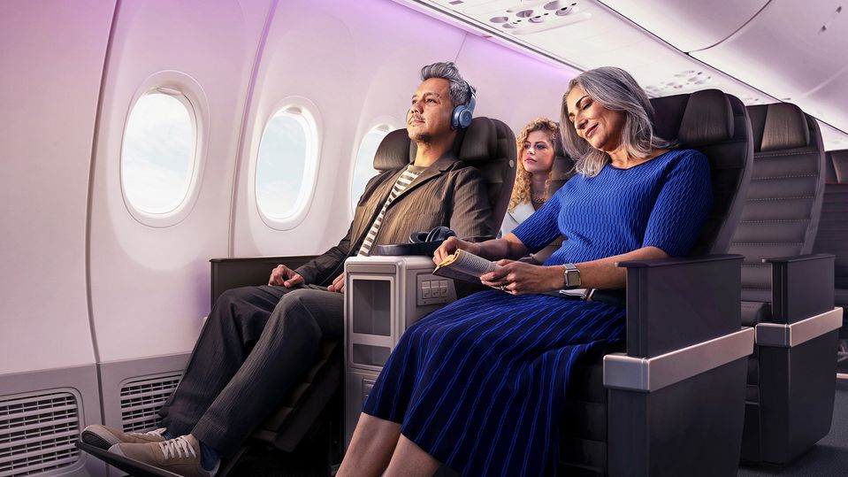 Upgraded business class is rolling out across the Virgin Australia fleet.