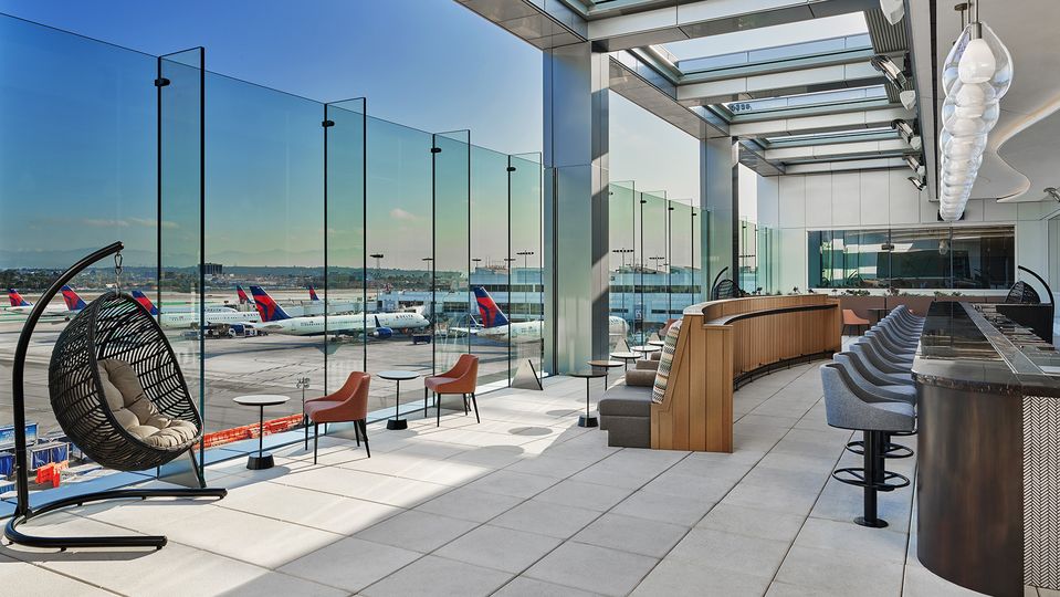 The Sky Deck at Delta Sky Club LAX.