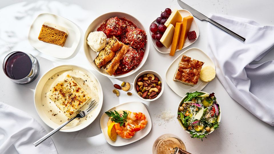 Meal time is never dull on Delta One.