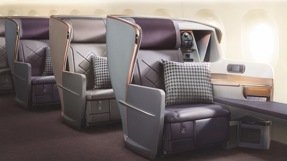 Singapore Airlines' current A350 ultra-long range business class.