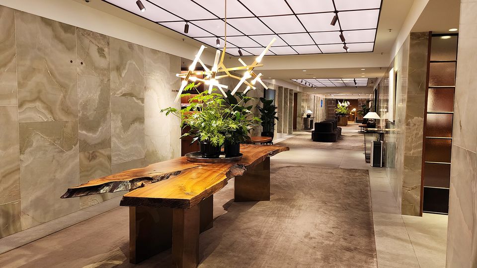 Cathay Pacific's The Pier First Lounge.