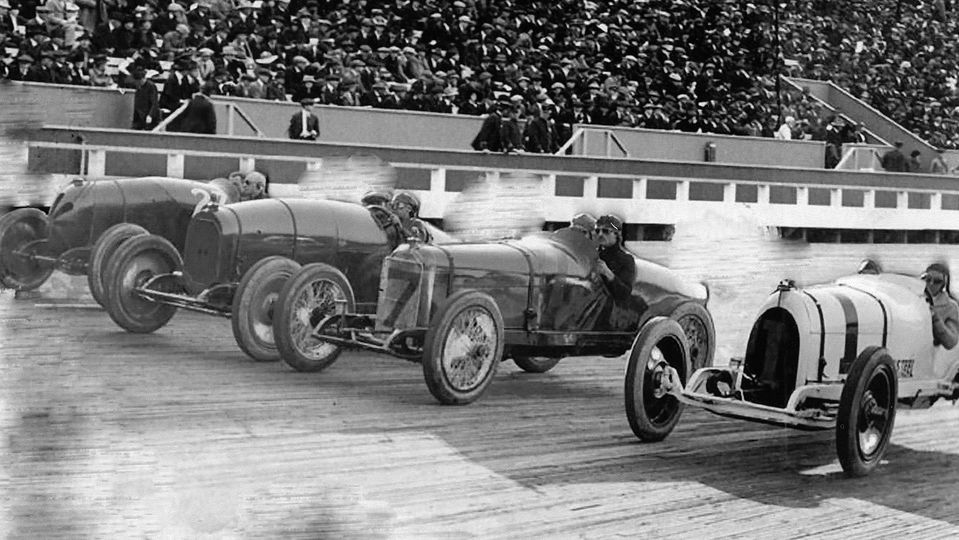 Fearless competitors battling it out on the Beverly Hills Speedway.. Image courtesy of Beverly Wilshire.