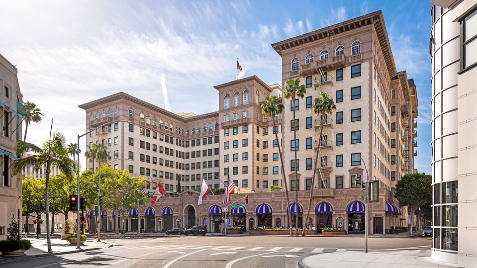 Beverly Wilshire's domed awnings are a quintessential local sight.