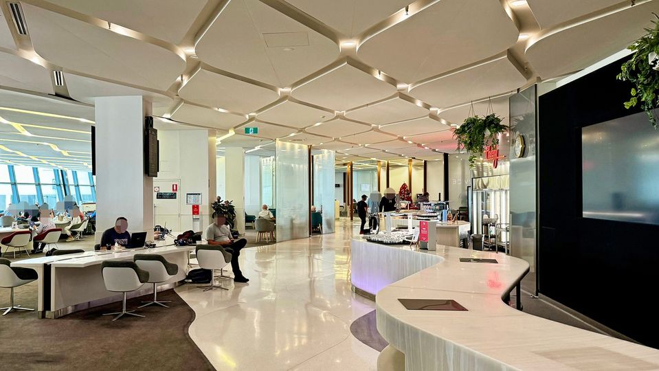 Virgin Australia's Melbourne lounge.