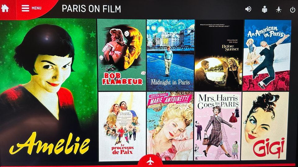 There's even a selection of French movies on Qantas' inflight entertainment system.