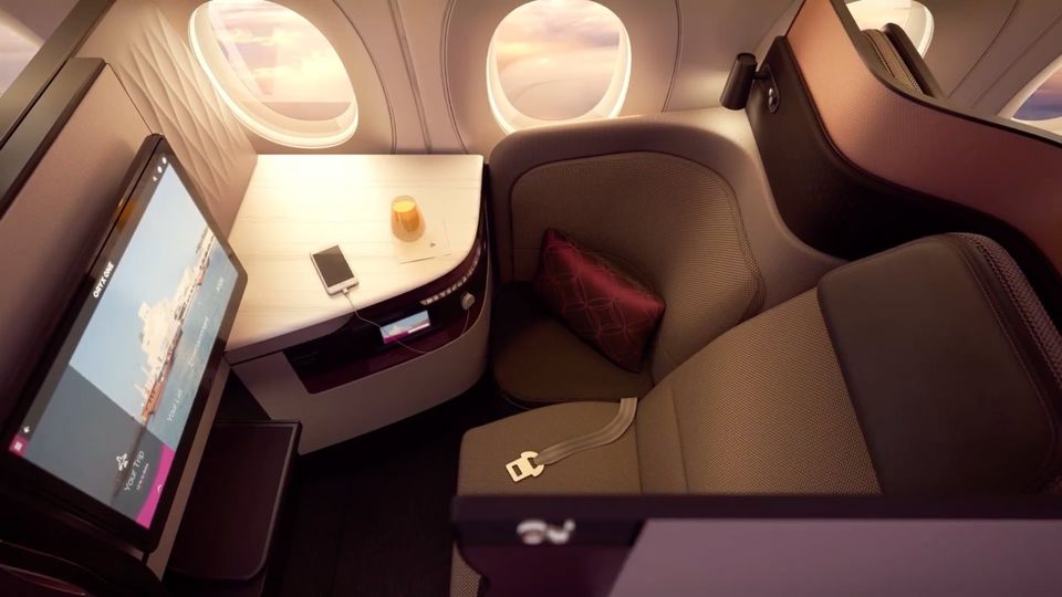 Qatar Airways' original Qsuite.