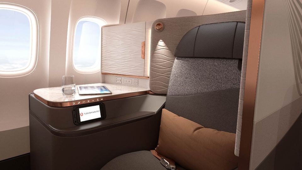 Turkish Airlines' new Crystal Business Class seat.