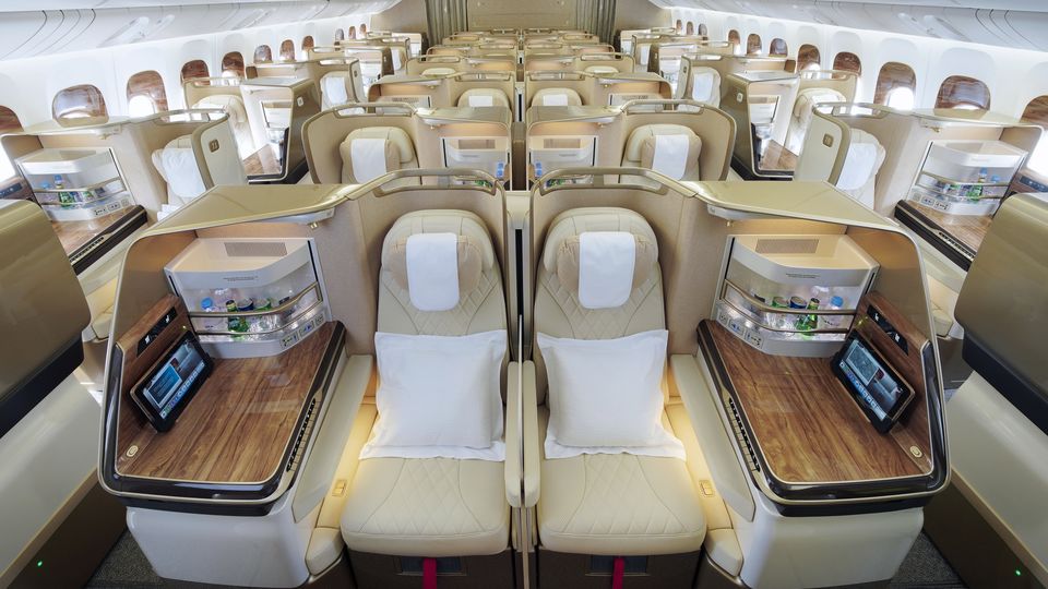 Emirates "next generation" 777 business class.