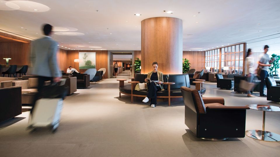 Cathay's The Pier Business lounge.