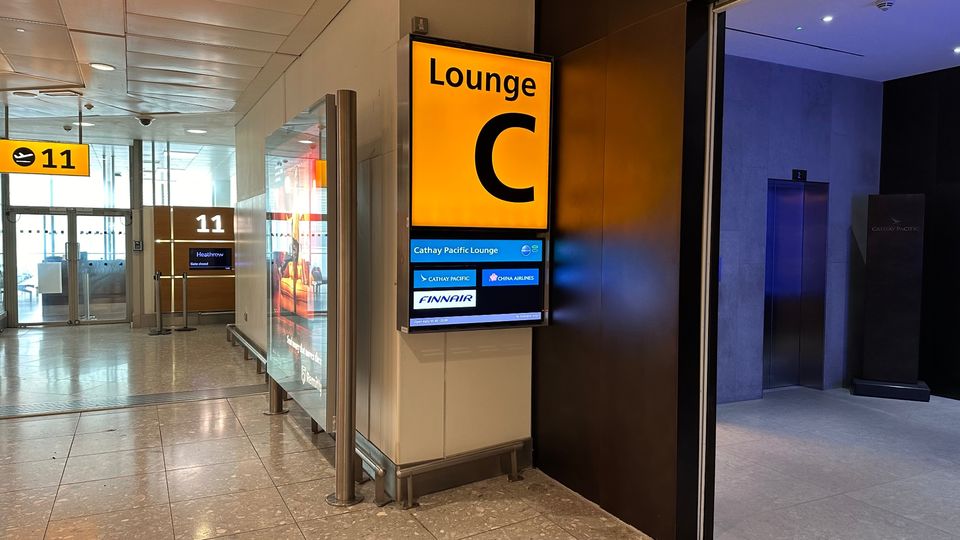 It's officially Lounge C, but rates an A+ in our book...