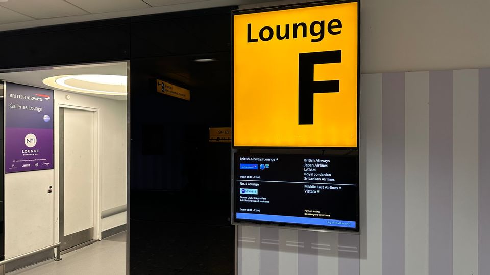 BA's LHR T3 lounge is to designated go-to for many other Oneworld airlines.