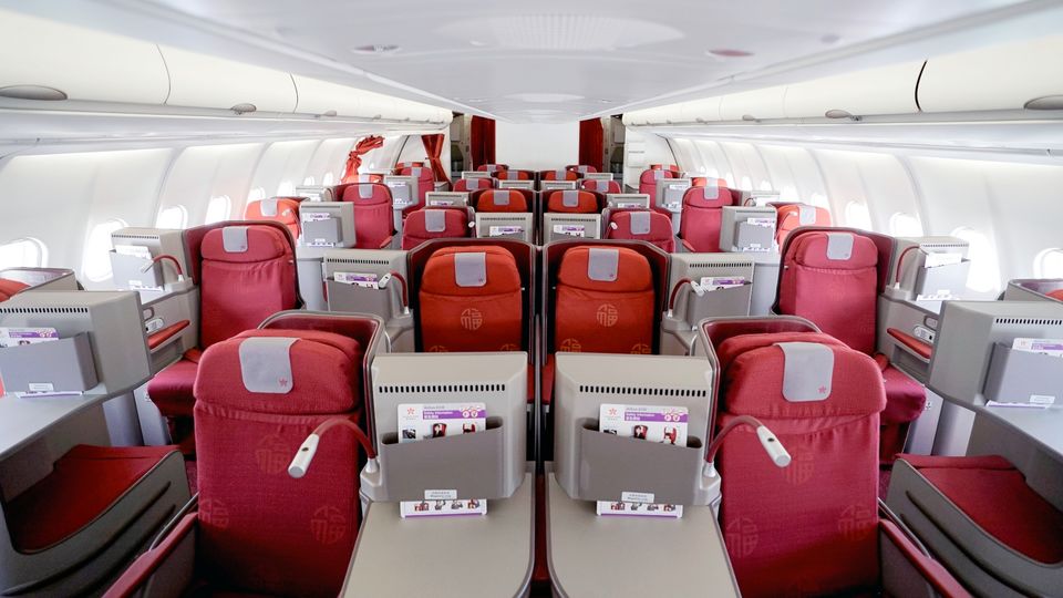 Hong Kong Airlines A330 business class.