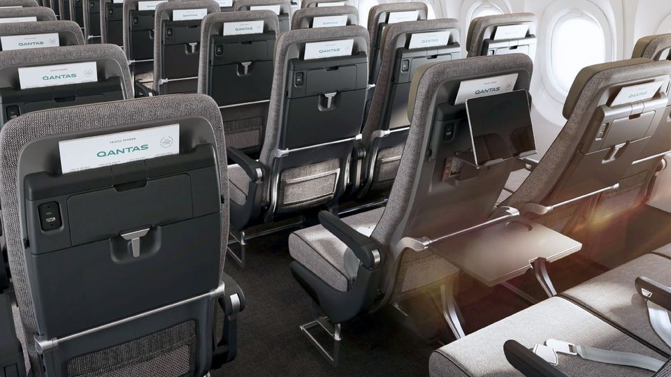 Qantas A321XLR economy class.