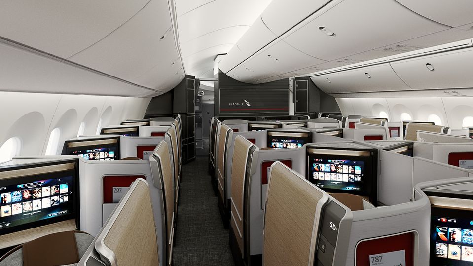 American Airlines' new Flagship Suites business class.