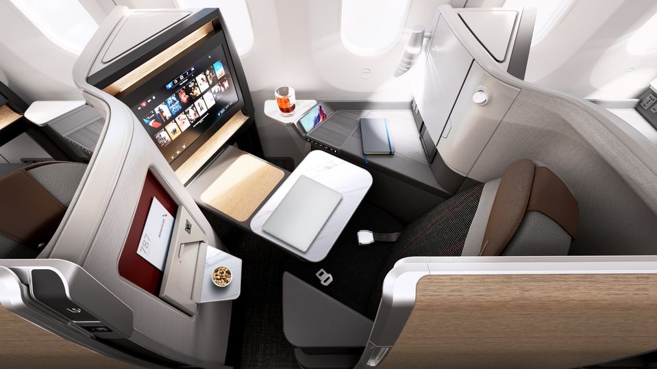 American Airlines' new Flagship Suites business class.