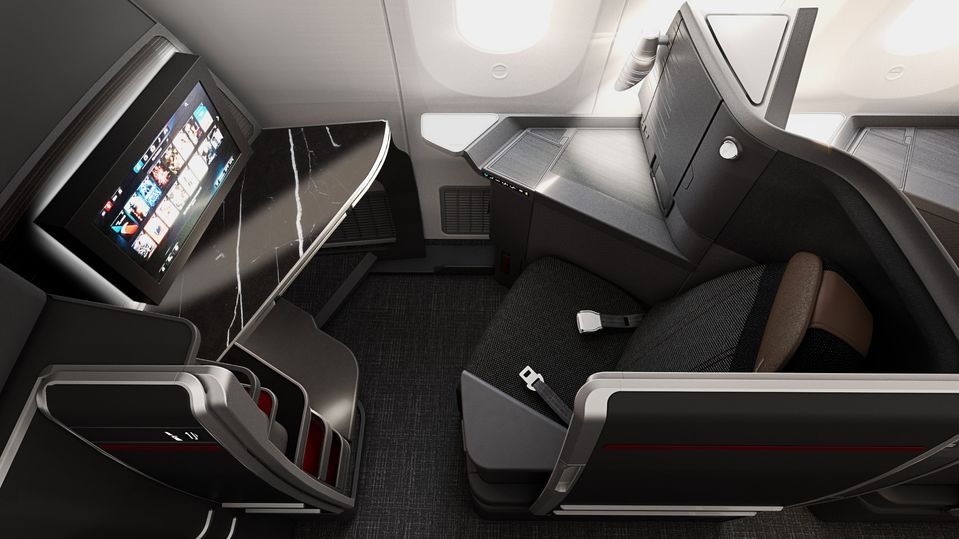 American Airlines' new Flagship Suites business class.