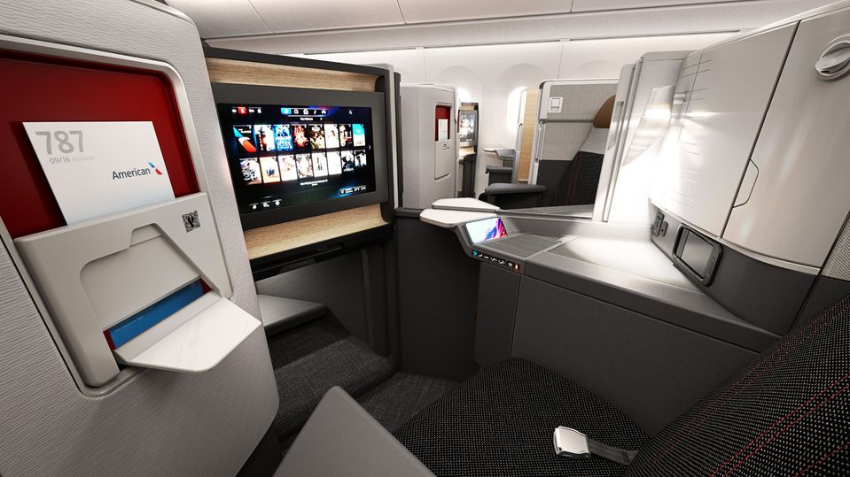 American Airlines' new Flagship Suites business class.