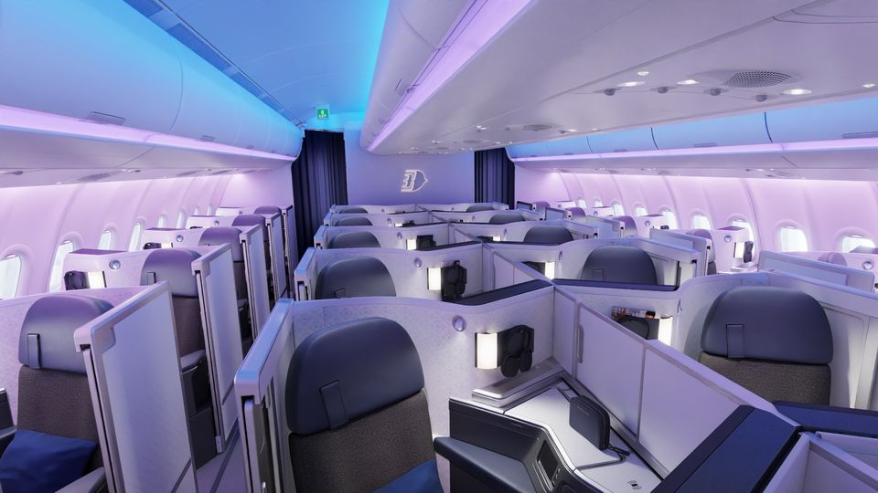 Malaysia Airlines' new A330neo and A350 business class.