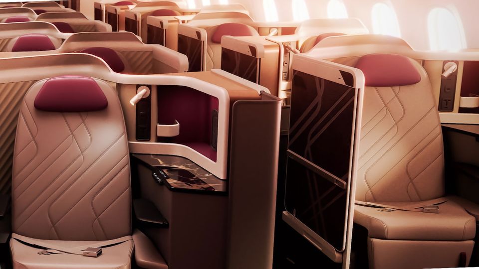 LATAM's new 787 business class.