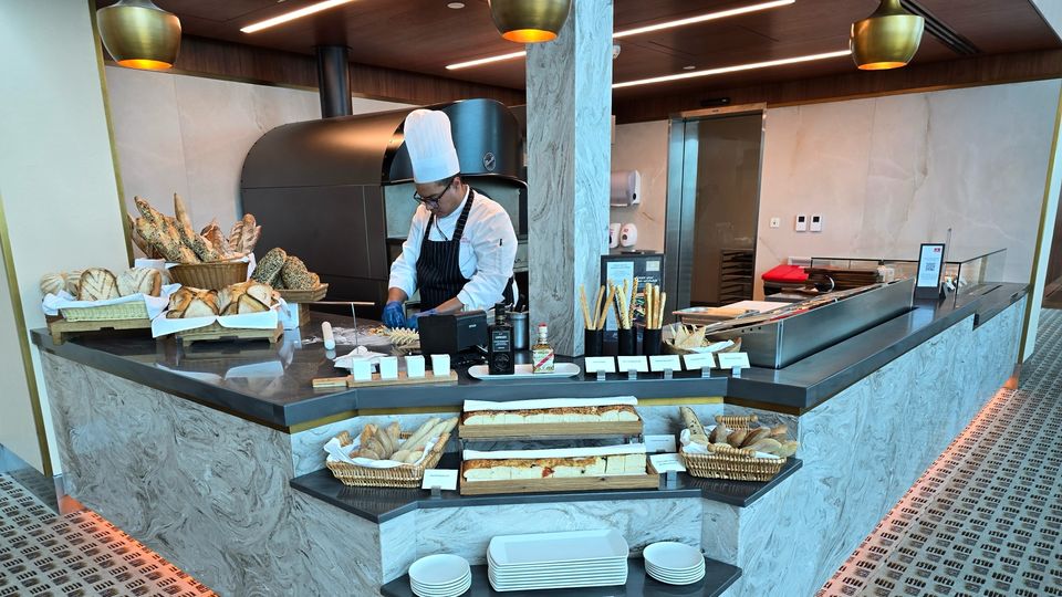 The bakery at Emirates' Dubai Concourse B first class lounge.