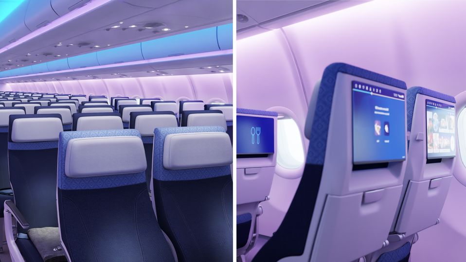 Malaysia Airlines' A330neo economy class.