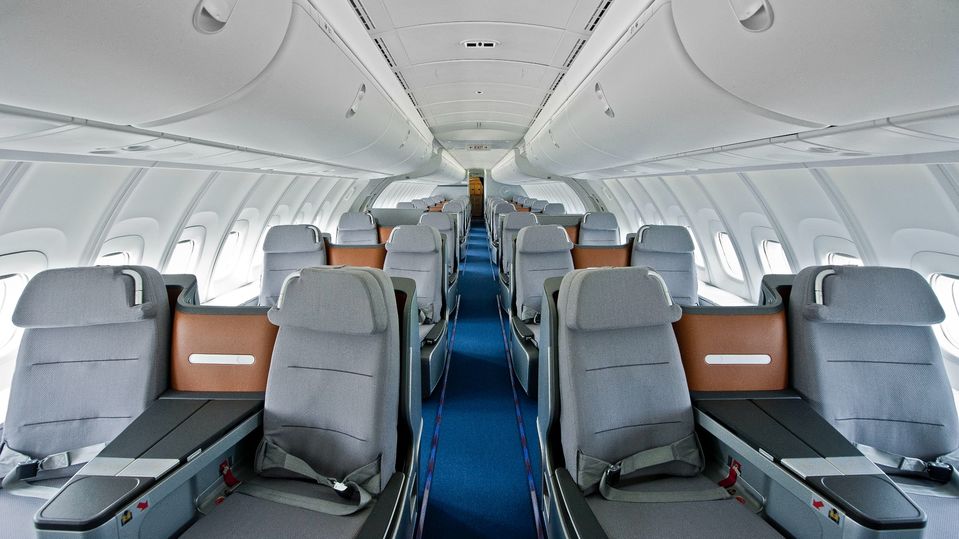 The upper deck of the Boeing 747 has a similar degree of intimacy as the A321XLR, Airbus says.