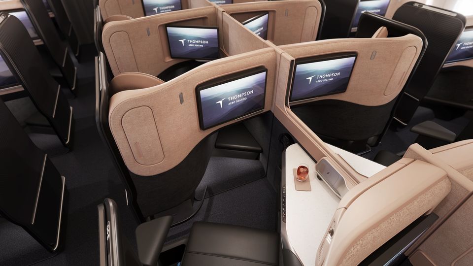 Thompson's Vantage Nova business class seat.