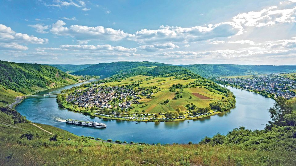 Slowly wind your way down the Rhine.