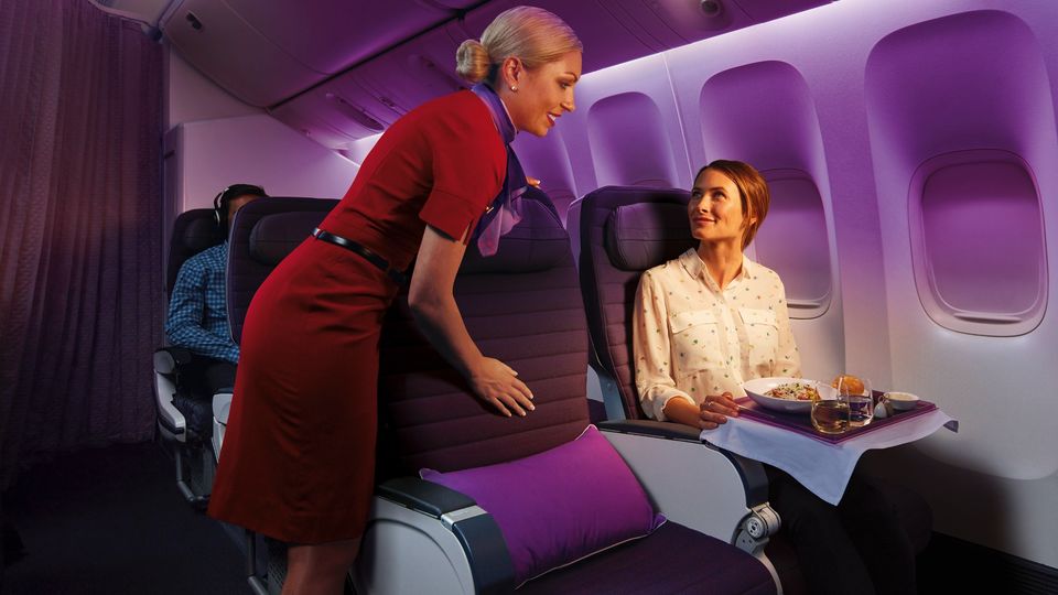 Qatar Airways sells Virgin's former premium economy as Comfort+ class.