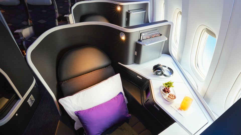 Blast from the past: Virgin's 777 business class.