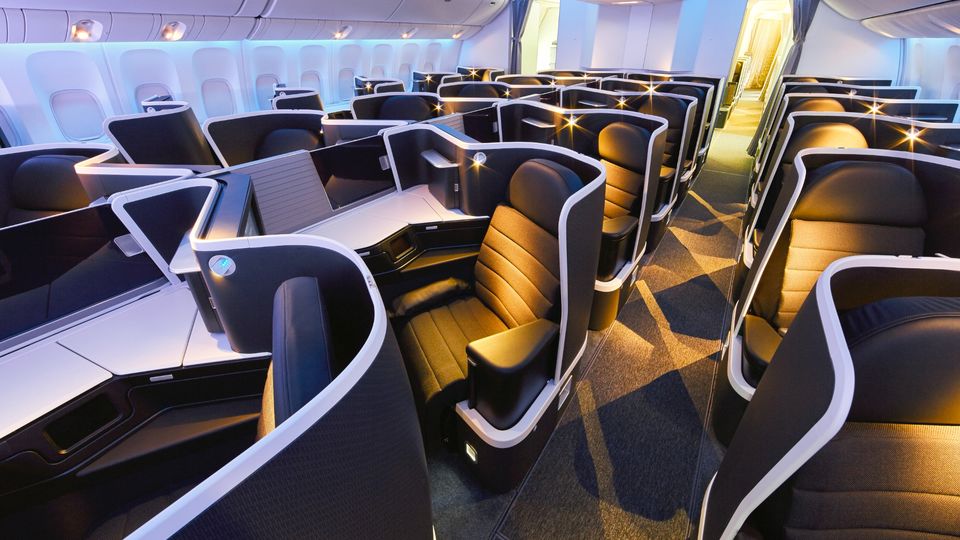 Qatar's ex-Virgin 777s retain the original business class.