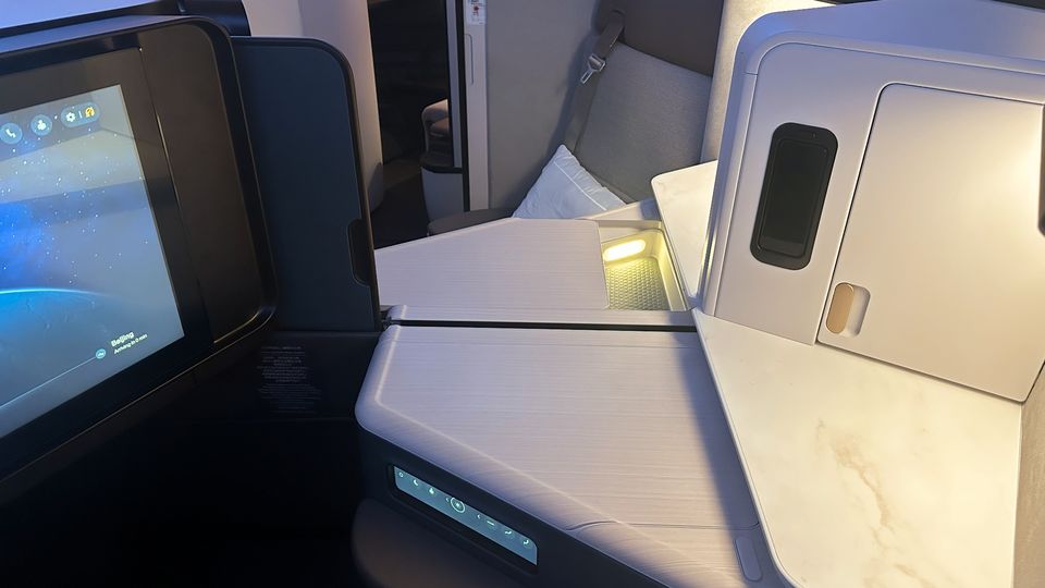 Cathay Pacific's new Aria Suites 777 business class.