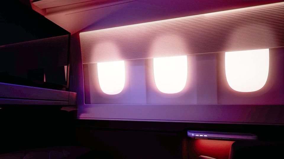 A teaser of Singapore Airlines' new A350 first class suite.