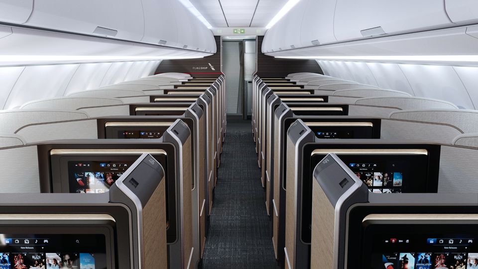 American Airlines' Aurora-based A321XLR Flagship Suite.